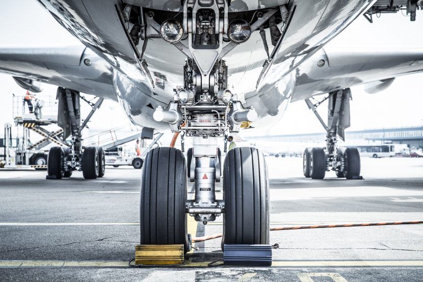 sistema hidráulico de un avión