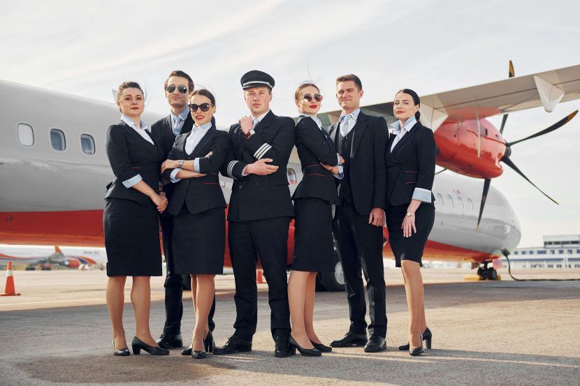 zonas de descanso de la tripulación de un avión