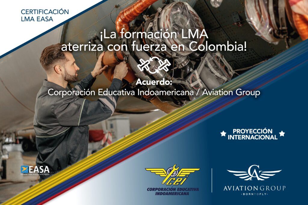 ¡Aterrizamos en Colombia! Nueva alianza con la Corporación Educativa Indoamericana para obtener la Licencia Europea de EASA