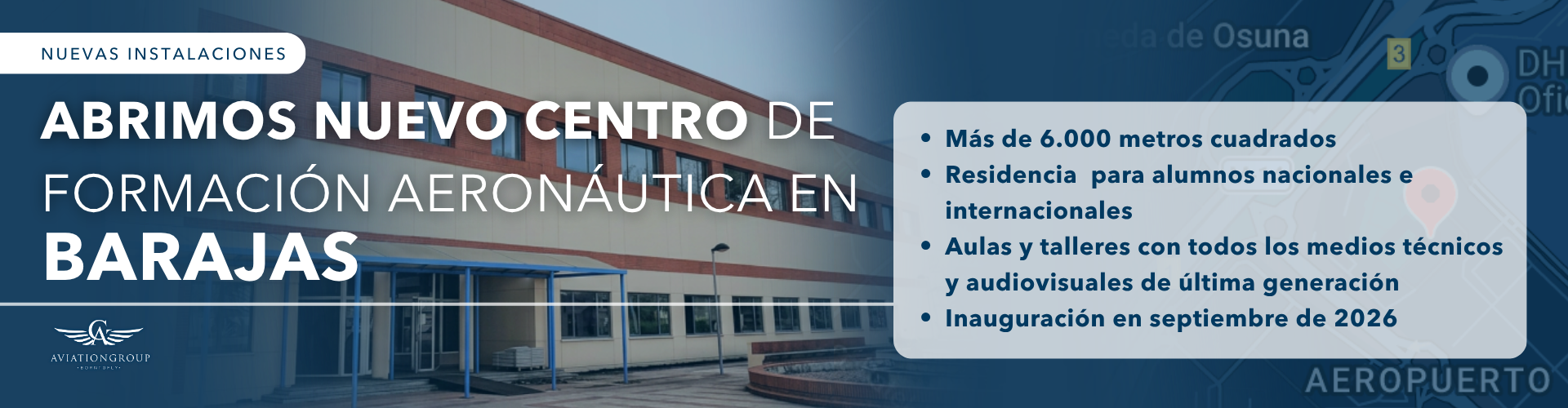 centro de fp aeronautica en barajas aviation group
